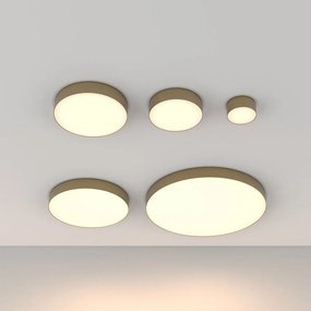 Mini Plafoniera LED design tehnic Zoom D-12cm 3000K auriu