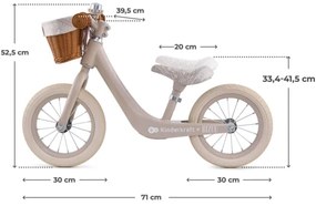 KINDERKRAFT - Bicicletă fără pedale RAPID 2 Dune Whisper Bizuu
