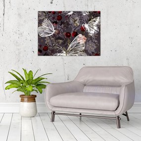 Tablou pe sticlă - Fluture (70x50 cm)