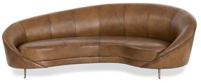 Canapea moderna din piele naturala ✔ model YAN