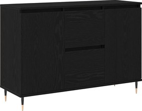 vidaXL Bufet cu sertar Stejar Negru 101,5 x 35 x 70 cm Lemn compozit