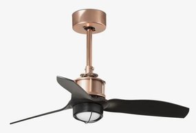Lustra cu Ventilator si telecomanda JUST FAN XS LED cupru/negru