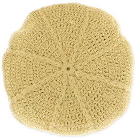 Perna decorativa rotunda DORA 45 cm, galbena