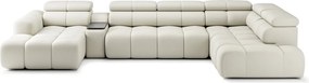 Colțar lemn masiv Bliss cu extensie electrică 398×113 cm