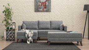 Canapea extensibilă de colț Bella Corner Left 2 Grey