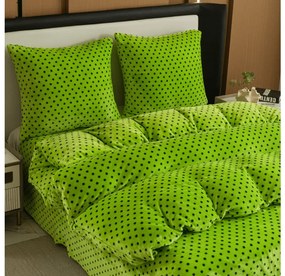 Lenjerie cocolino COLAM verde Dimensiune lenjerie de pat: 2 buc 70 x 90 cm | 200 x 220 cm