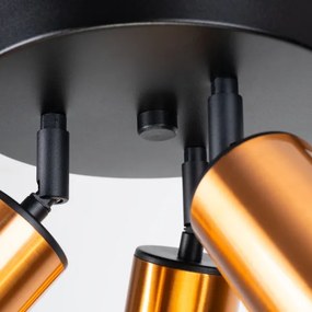 Spot Sollux SL.1377 WINX 3xGU10/10W/230V negru/cupru