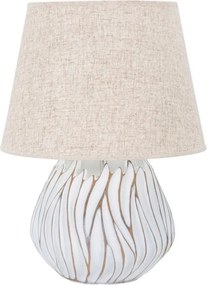 Veioză bej cu abajur textil (înălțime 48 cm) Honduras – Mauro Ferretti