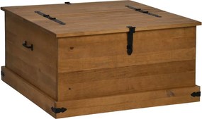 vidaXL Cufă de depozitare HALDEN 91x91x47 cm din lemn masiv de pin