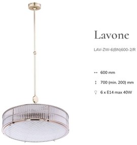 Lustra, Pendul design LUX realizat manual LAVONE 60cm