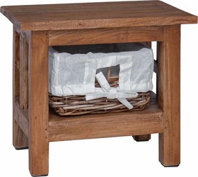 vidaXL Masă laterală Maro Lemn masiv de mahon