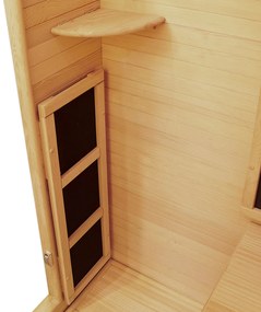 Infračervená sauna/ tepelná kabína Oslo s triplexným vykurovacím systémom a drevom Hemlock