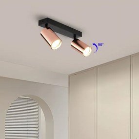 Immax NEO 08302L - Spot PUNTO 2xGU10/9W/230V roz auriu