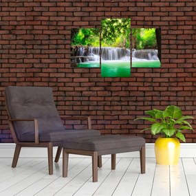 Tablou - cascada din Kanchanaburi, Thailanda (90x60 cm)