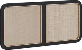 vidaXL Tăblie cap cu headboard Negru 120 x 55 x 3 cm Ratan