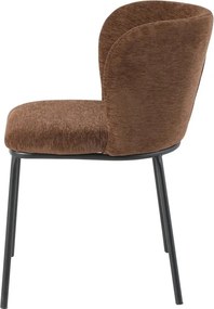 Set 2 scaune stil retro LYON tesatura maro