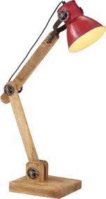 vidaXL Lampă de birou 25 W, roșu uzat, 23x18x96 cm, E27