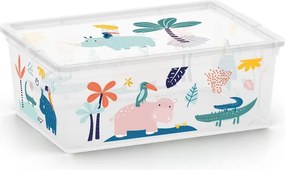 Cutie de depozitare pentru copii albă din plastic 37x26x15 cm C Box Style – KIS