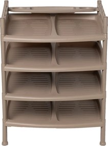 Raft pentru pantofi 4 etaje Brown 52 x 34 x 67 cm