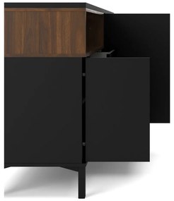 Comodă neagră 176x90x49 cm Roomers – Tvilum