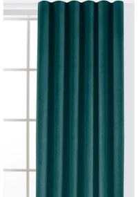 Draperie în culoarea petrolului dimout (semi-opacă) din catifea 140x175 cm Velto – Filumi