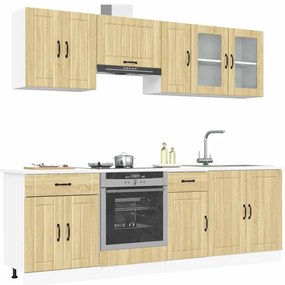 vidaXL Set dulap de bucătărie din 8 piese „Kalmar” lemn stejar Sonoma