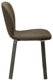 Scaun de dining kaki tapițat Heap – DAN-FORM Denmark