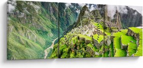 Tablou - Machu Picchu (cu ceas) (90x30 cm)