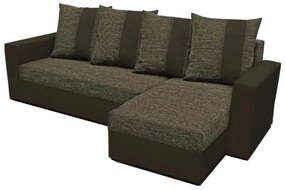 Supermobel Colțar extensibil PRAGA,233x140, Kornet 12/Dolaro 33 maro