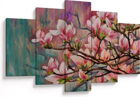 Tablou - Pictură în ulei, Sakura în floare (150x105 cm)