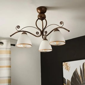 Lustră LED aplicată Brilagi ANTICO 3xE27/60W/230V patină bronz