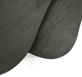 Set 2 masute de cafea din lemn de mango Guus 110x54x38 cm/70x45x32 cm negre