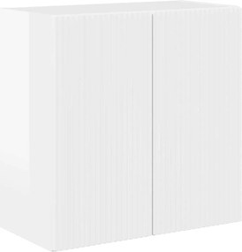 vidaXL Dulap TV de perete Alb lucios 59,5 x 31 x 60 cm Lemn compozit