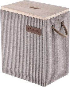 Autronic Set of 5 fabric storage boxes, grey
