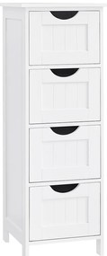 Dulap baie LEHAC 30x82 cm, albă