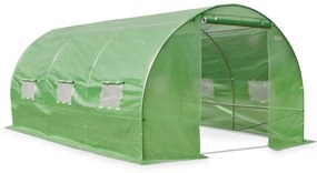 Solar de grădină cu cadru metalic 3x4,5m Garden Point verde