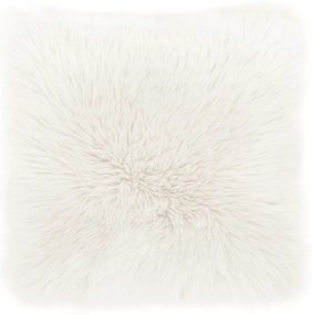 Pernă Tiseco Home Studio Sheepskin, 45 x 45 cm, alb