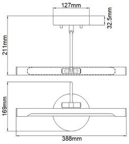 Aplică LED dimabilă pentru tablouri ALTON LED/6W/230V aurie Elstead ALTON-PL-S-BB