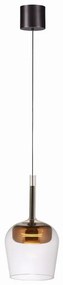 Pendul LED Smart cu Telecomanda, CCT, Sticla, Cupru, Q-KON
