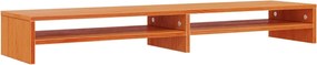 vidaXL Stand pentru monitor, maro ceruit, 100x24x13 cm, lemn masiv pin