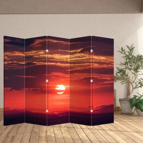 Paravan - Soarele colorat (210x170 cm)