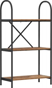 vidaXL Raft pentru cărți Lemn vechi 60 x 30 x 109 cm Lemn compozit