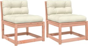 vidaXL Canapele de grădină cu perne, 2 buc., lemn masiv douglas