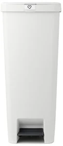 Coș cu pedală Brabantia StepUp 1005556, 40 L, Materiale ecologice, Deschidere mare, Gri deschis