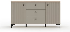 Comodă Demandaron 4 (taupe + stejar silverjack). 1116812