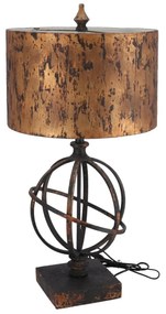 Lampa de masa Sfera stil industrial metal si rasina h 67 cm