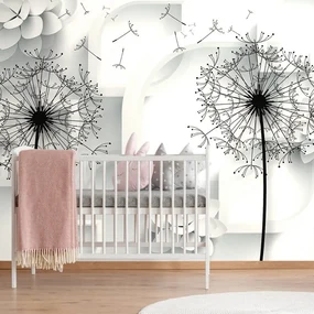 Tapet păpădie în design modern