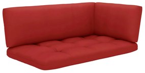 Canapea din paleti cu 2 locuri, cu perne, lemn pin gri tratat Rosu, Canapea cu 2 locuri, Gri, 1