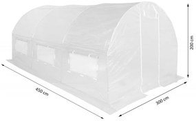 Solariu 300 x 450 cm (13,5 m2), alb