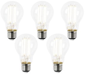 Set de 5 Becuri LED E27 A60 Clar 2.2W 470 lm 2700K